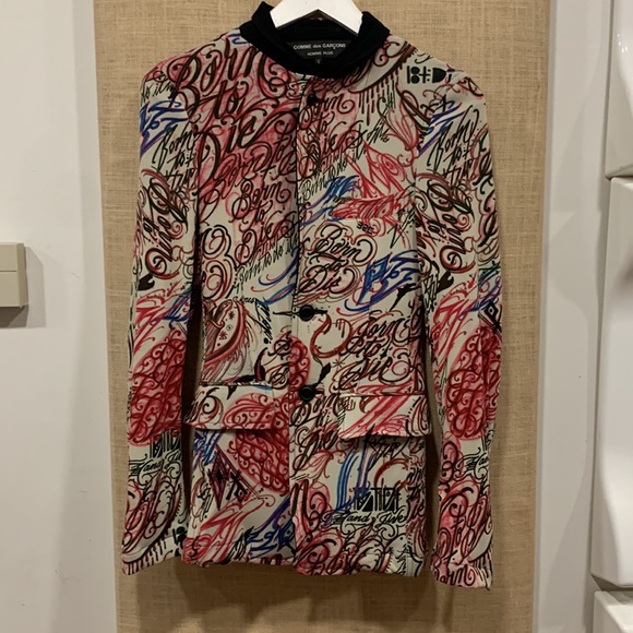 - NWOT HOMME PLUS JK5 TATTOO jacket - Picture 6 of 12